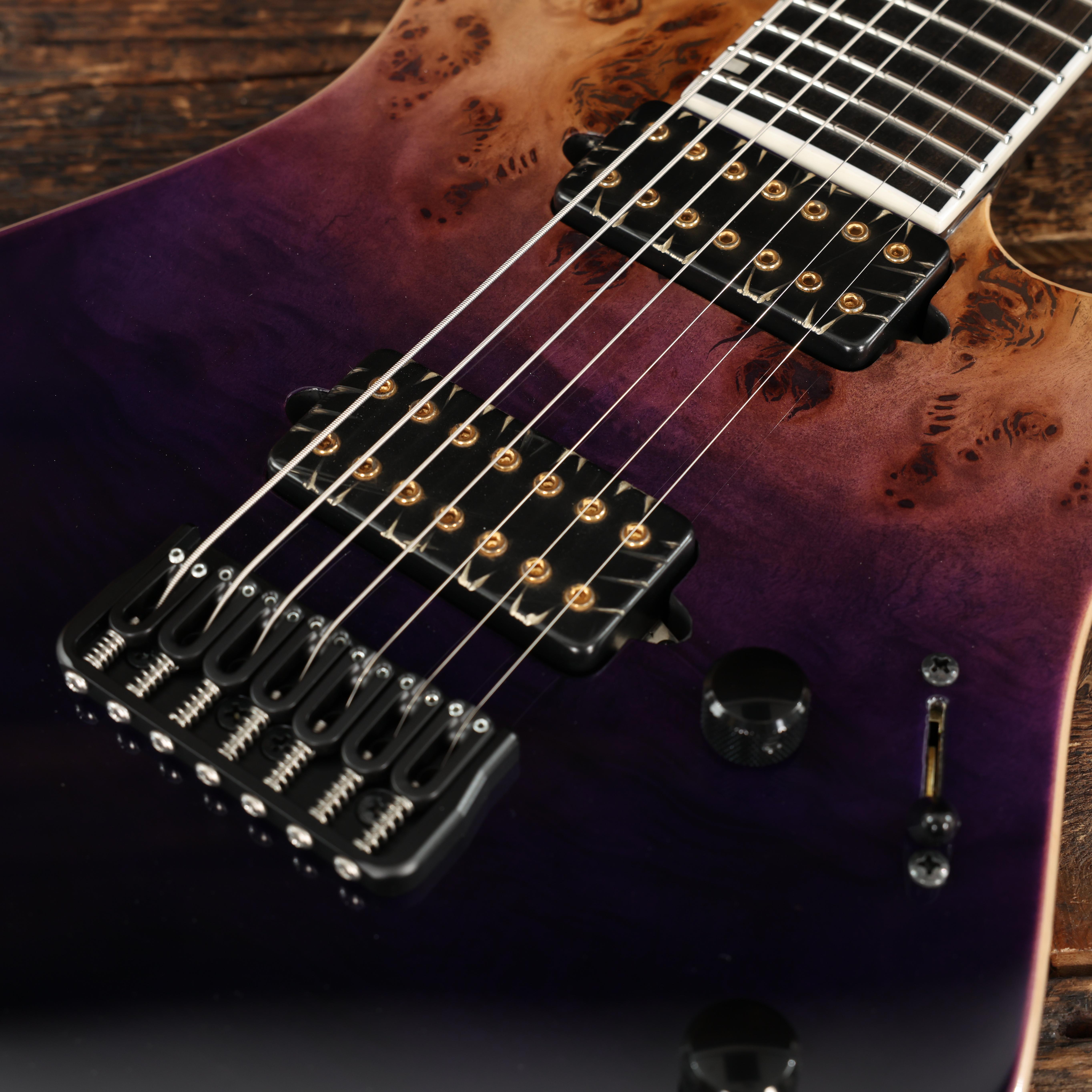 ESP E-II M-II 7 NT in Purple Natural Fade - Andertons Music Co.